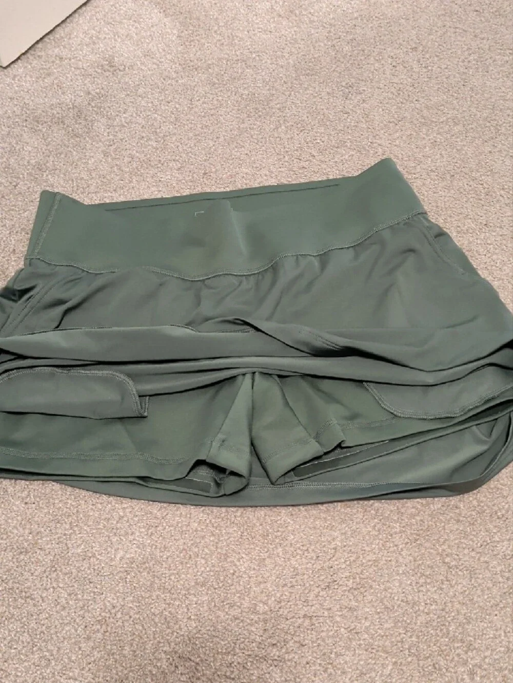 Puma Dark Sage Green Athletic Skort